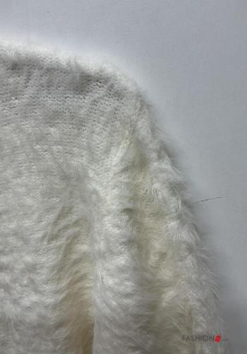 lange ärmel u-boot ausschnitt Strickpullover - ph 2