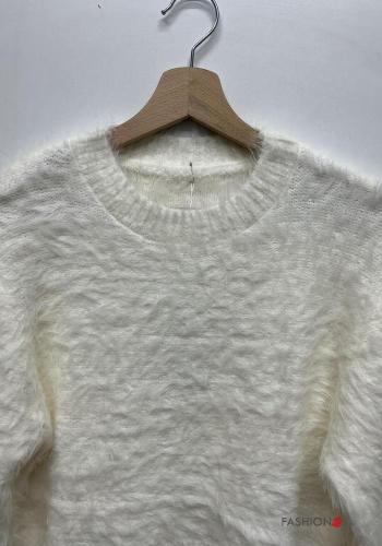 lange ärmel u-boot ausschnitt Strickpullover - ph 3