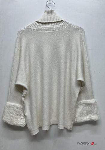 lange ärmel Strickpullover Rollkragen- - ph 5