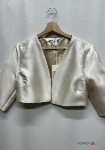 Boléro satin courte manches à trois-quarts - ph 3
