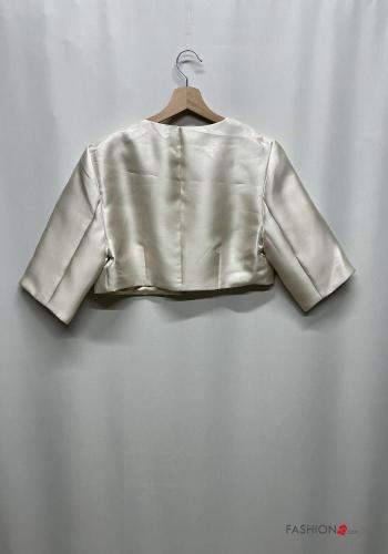 Boléro satin courte manches à trois-quarts - ph 4
