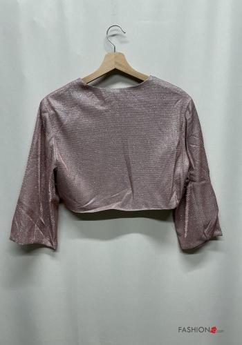 lange ärmel kurz glänzende Bolero - ph 4