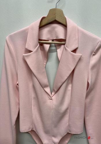 Body scollato sulla schiena maniche lunghe con colletto - ph 4