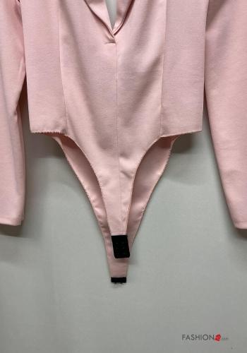 Body scollato sulla schiena maniche lunghe con colletto - ph 5