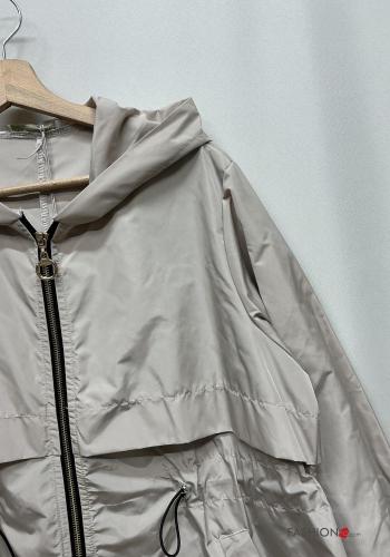 Corta-vento com cordão com capuz com fecho com bolsos - ph 3