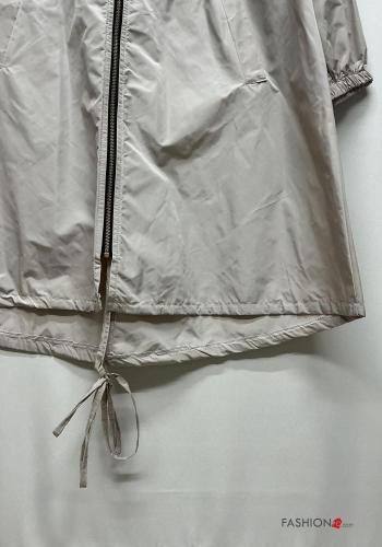 Corta-vento com cordão com capuz com fecho com bolsos - ph 4