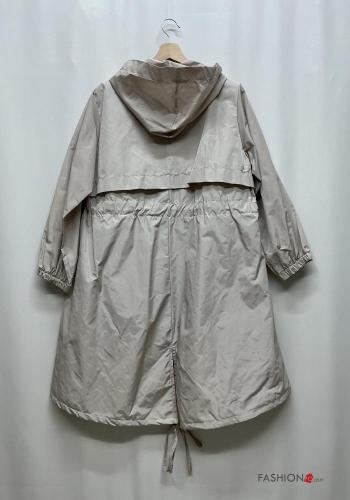 Corta-vento com cordão com capuz com fecho com bolsos - ph 5