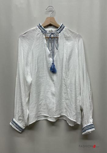 Blusa maniche lunghe con corda - ph 2