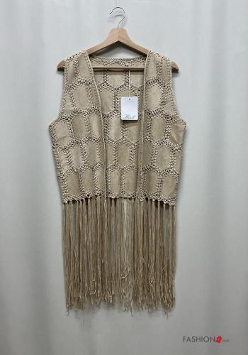 Smanicato Fantasia ricamata con frange - ph 2