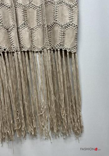 Smanicato Fantasia ricamata con frange - ph 4