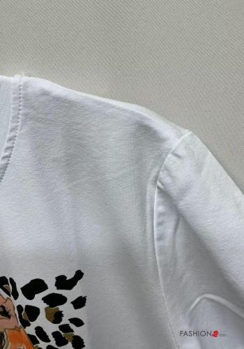 Kunstmuster T-shirt aus Baumwolle - ph 3