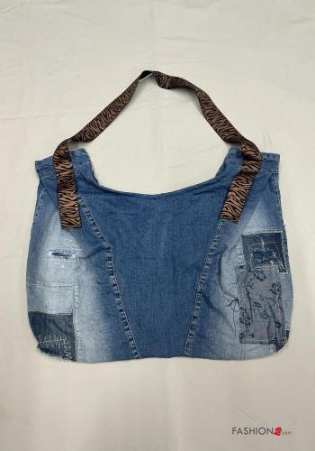 Denim Schultertaschen aus Baumwolle - ph 2