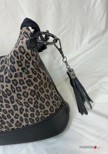 Bolso de Cuero Genuino Estampado animales - ph 4