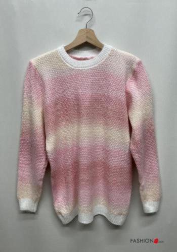 Maglione maniche lunghe girocollo Fantasia colorata - ph 5