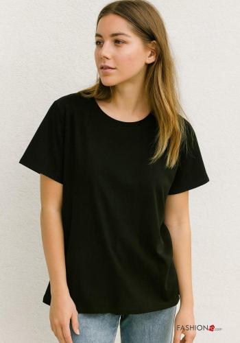 short sleeve crew neck Cotton T-shirt - ph 1