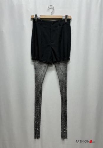 Pantalones con cremallera con brillantes con botones - ph 5