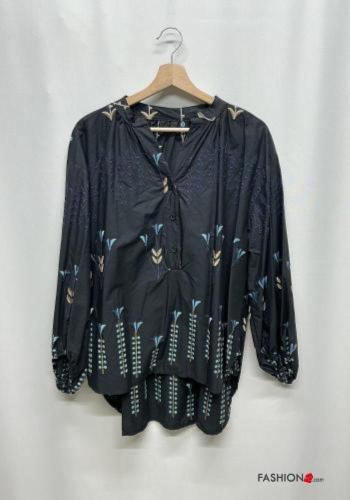 Blouse en Coton manches longues à broderie à boutons - ph 6