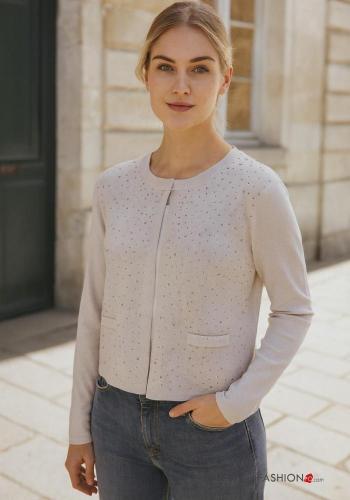 Cardigan con strass - ph 1