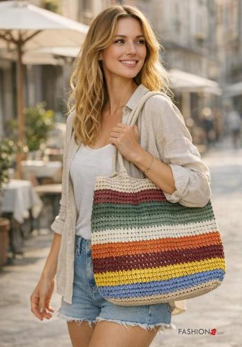 Borsa a spalla Fantasia righe - ph 1