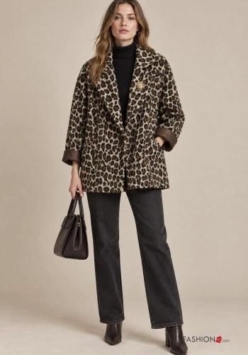 Blazer en Mélange de Laine