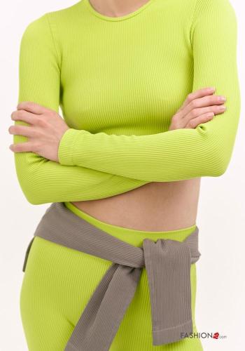 Ribbed long sleeve seamless Top - ph 3
