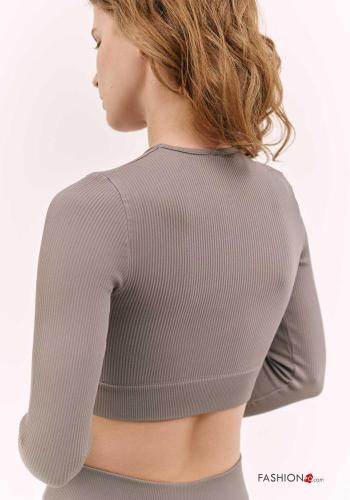Ribbed long sleeve seamless Top - ph 2