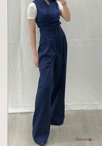Pantalone vita alta wide leg con bottoni con elastico - ph 4