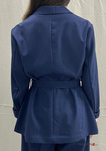 Blazer con cintura in stoffa - ph 3