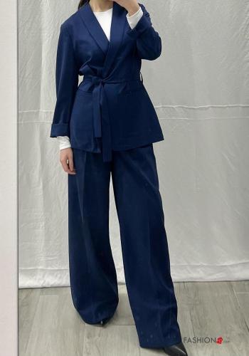 Blazer con cintura in stoffa - ph 4
