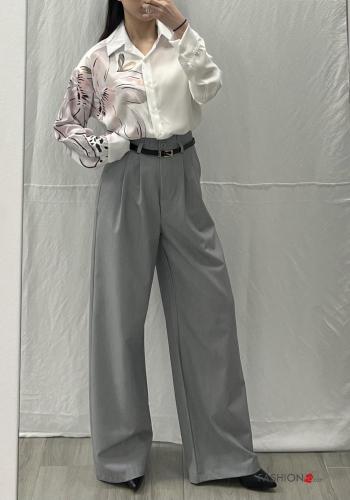 Floral Shirt with knot - ph 4