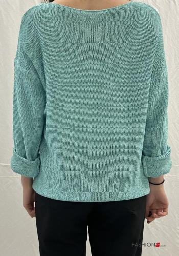 Maglione con tasche con scollo a barca - ph 3