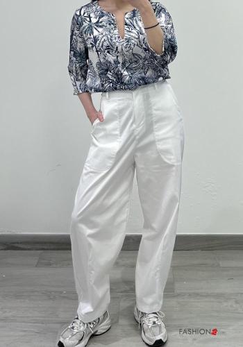 Leaf print Blouse 3/4 sleeve - ph 4