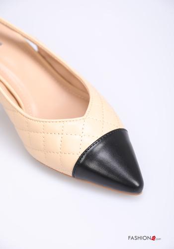 Heeled shoes  adjustable with strap Printed pattern - ph 4