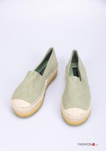 Espadrillas  camoscio con plateau - ph 1