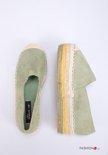 Espadrillas  camoscio con plateau - ph 2