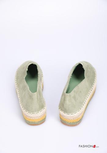 Espadrillas  camoscio con plateau - ph 3