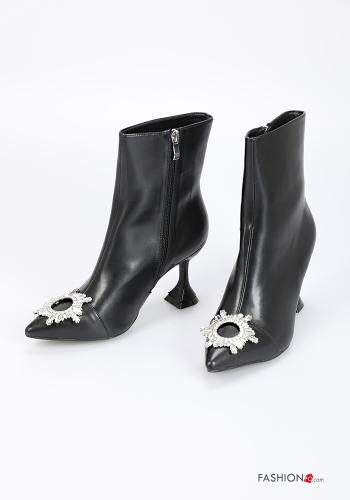 Bottines avec fermeture éclair avec strass - ph 1