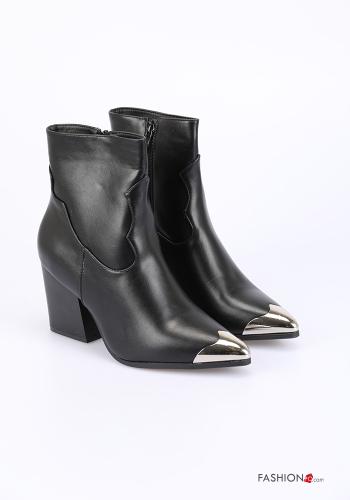 faux leather Ankle boots with zip - ph 1