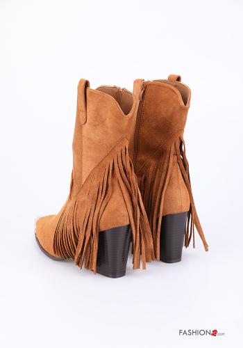 Bottines Suède avec fermeture éclair à franges - ph 2