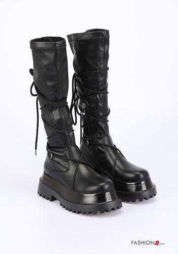 Bottines faux cuir réglable avec fermeture éclair - ph 1