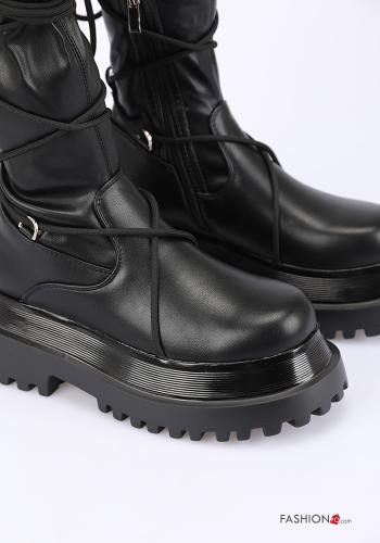 Bottines faux cuir réglable avec fermeture éclair - ph 4