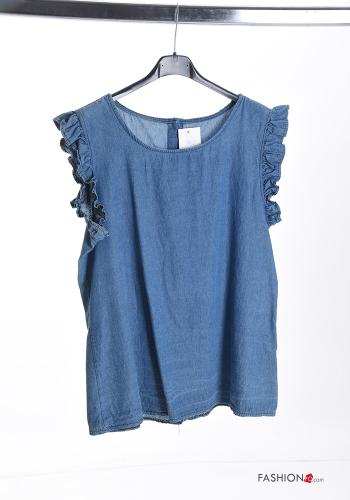 denim Cotton Blouse - ph 1