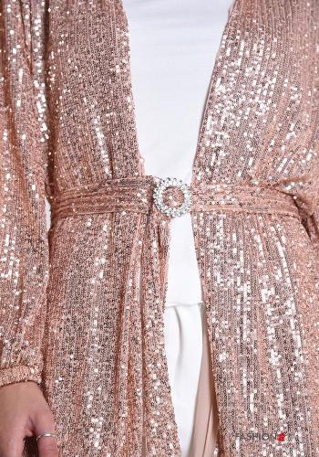 Veste  avec ceinture avec strass avec des paillettes - ph 4
