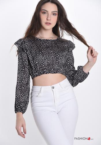 Polka-dot Top with flounces - ph 1