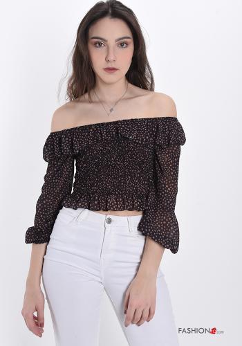 Polka-dot Top with flounces - ph 1