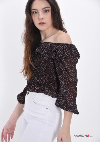 Polka-dot Top with flounces - ph 3