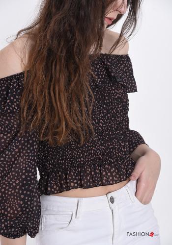Polka-dot Top with flounces - ph 4