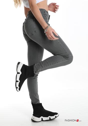 Trousers in Cotton  with pockets with zip - ph 3