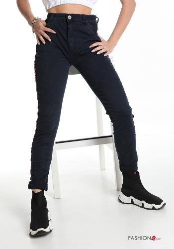 Trousers in Cotton  with pockets With Stripes - ph 1
