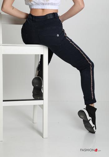 Trousers in Cotton  with pockets With Stripes - ph 2